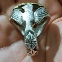 انگشترنقره شجر قائن کلکسیونی سنگین وزن|جواهرات|کرمانشاه, |دیوار