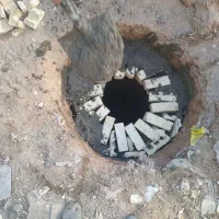 چاه کن مغنی کنده کاری وصل اگو چاله ستون