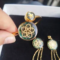 ست گوشواره انگشتر و دسبند دریم کچر|جواهرات|نجفآباد, قلعه سفید|دیوار