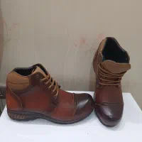 بوت طرح تیم بر لند چرم پاشنه لژ دار