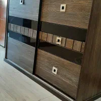 تخت دونفره بهمراه پاتختی و دراور و آیینه|تخت و سرویس خواب|تهران, شهرک چیتگر|دیوار