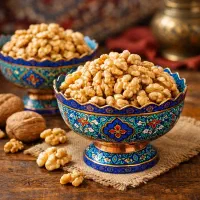 فروش مغز گردودرجه یک وکشمش پلویی و بادام