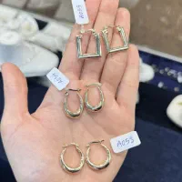 گوشواره طلا مینیمال و نمادار(چنبری،اشکی و مستطیلی)
