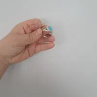 انگشتر نقره قلم سیاه مردانه