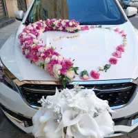 ماشین عروس و دسته گلهای خاص