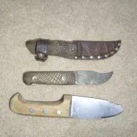 چاقو دسته چوب اصلی غلاف دار|کلکسیون اشیاء عتیقه|بروجرد, |دیوار