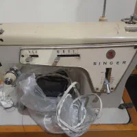 چرخ خیاطی مارک سینگر قدیمی هم دستی هم برقی