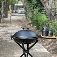 منقل باربیکیو آتشدان vip لعابی سرامیکی هامون|کوهنوردی و کمپینگ|تهران, چیتگر شمالی|دیوار