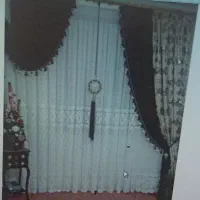 پرده سالن دانتل شیک و تمیز فوری فوری فروشی