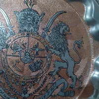 سینی مسی تمام قلم دست|کلکسیون اشیاء عتیقه|تهران, فتح|دیوار