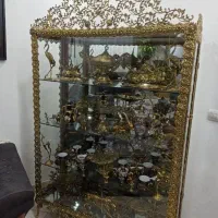 فروش.خریدار برنز برنجی بوفه ساعت لوستر آینه شمدون