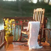 ماکت تراس پاییزی مناسب دکور|کلکسیون و سرگرمی|آستانه اشرفیه, |دیوار