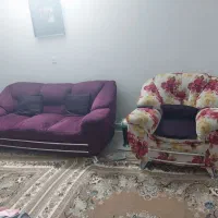 یه دست مبل ۶ نفره کارکرده به همراه عسلی|مبلمان خانگی و میز عسلی|فردیس, نسترن غربی|دیوار