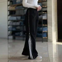 شلوار کتان سه خط زیپدار سایز 44 نو نو