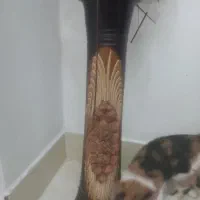 گلدان سفالی با گل
