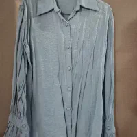 شومیز  آبی فیلی