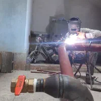 لوله کشی گاز خانگی جوشکاری