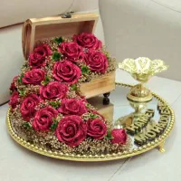 سینی حنا دسته گل و...