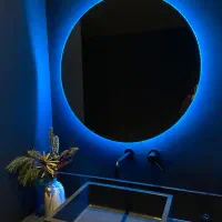 تولید انواع اینه قدی های بک لایت دار|آینه|قم, نخودی|دیوار