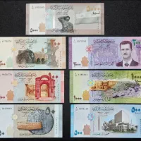 ست کامل هفت برگی سوریه بشار اسد کاملا نو