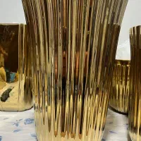 تعدادی گلدان آب طلا جنس چینی