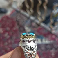 انگشتر فیروزه نیشابور با انگشتر یاقوت استار|جواهرات|مشهد, کارگران|دیوار