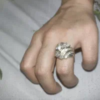 انگشتر حلقه و پلاک نقره