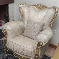 مبلمان سلطنتی ۹ نفره با روکش کاملا نو و زیبا