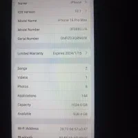 فروش گوشی آیفون ۱۶ پرومکس طرح ،در حد نو