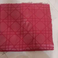 روسری مجلسی دیور. قرمز و روسری سبز