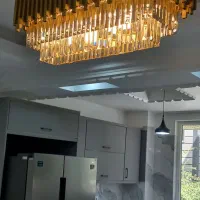 لوستر سقفی و آویزی کریستال برگی و کاردی|لوستر و چراغ آویز|تهران, جابری|دیوار