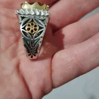 انگشتر نقره سیترین|جواهرات|اصفهان, لاله|دیوار