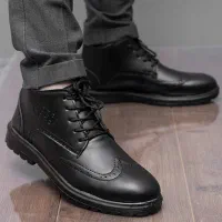 نیم بوت مردانه COCO مشکی و عسلی مدل Salivan|کیف، کفش، کمربند|فولادشهر, B1|دیوار