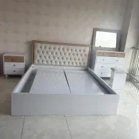 سرویس خواب تمام ام دی اف دونفره|تخت و سرویس خواب|رشت, جهاد|دیوار