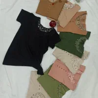 تیشرت پشت گیپور برشکا و تیشرت کبریتی کیمونو|لباس|سقز, |دیوار