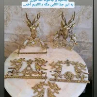 *ست پذیرایی میوهخوری شیرینیخوری برنزمجسمه اسب برنز|مجسمه، تندیس، ماکت|قم, نخودی|دیوار