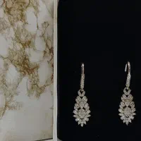 گوشواره آویز نقره عیار 925خرید قسطی اسنپ پی