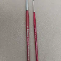 ۲ عدد قلمو گرد و یک قلمو تخت