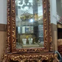 بوفه ویترین دار چوبی|بوفه، ویترین، کنسول|شیراز, کوشک میدان|دیوار