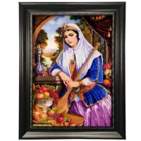 تابلو فرش سفارشی چهره و منظره