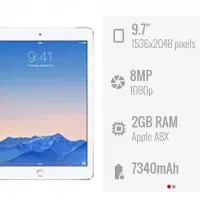 iPad Air 2 سیم‌کارت‌خور  + کیف هدیه