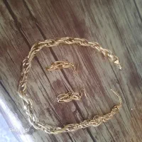 فروش ست گوشوار و گردنبند استیل رنگ ثابت