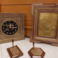 ساعت،تابلو و ۲جا قلمی طرح خاتم