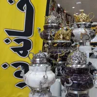 سماور گازی طرح سنگ استیل روگازی آیلار با ارسال نور|سماور، چای‌ساز، قهوه‌ساز|مشهد, شهید آوینی|دیوار