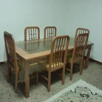 میزصندلی ۸نفره چوب نراد سالم
