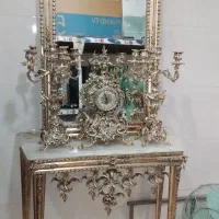 آیینهشمعدانایتالیاییآنتیک ابکاری|کلکسیون اشیاء عتیقه|رباطکریم, الارد|دیوار
