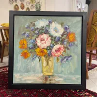 تابلو نقاشی رنگ روغن برجسته