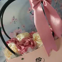 گل روبانی شیک|گل مصنوعی|قم, قلعه کامکار|دیوار