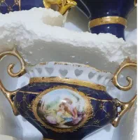 سرویس چینی شیرخوری سرمه ای