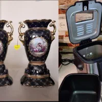 دو عدد(یک جفت)گلدان لیلی مجنون سرمه ای/ سرخکن مینی|صنایع دستی و سایر لوازم تزئینی|تبریز, |دیوار